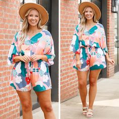 Be bold and vibrant in this beauty! This stunning romper showcases a vibrant pink floral pattern that will make you stand out in the crowd! The waist tie creates a beautiful, flowy fit, while its lightweight fabric keeps you comfortable all day long! Unleash your inner flower power all throughout the season!
100% Rayon Summer Pink Jumpsuits And Rompers For Loungewear, Bohemian Jumpsuits And Rompers With Tie Waist For Spring, Green Floral Print Jumpsuits And Rompers For Brunch, Green Floral Print Jumpsuit For Brunch, Casual Flowy Jumpsuits And Rompers With Floral Print, Casual Flowy Floral Print Jumpsuits And Rompers, Spring Tropical Printed Jumpsuits And Rompers, Summer Flowy Jumpsuits And Rompers For Brunch, Flowy Summer Jumpsuits And Rompers For Brunch