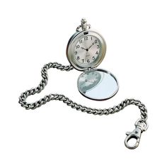 Price includes engraving on top of pocket watch. Return to the look of bygone days with this pewter finished hinged pocket watch on a 12" chain. Send your logos, additional artwork or other engraving details to sales@mceversawards.org Pocket Watch With Chain, Personalized Golf Gifts, Pocket Watch Tattoo, Silver Pocket Watch, Time Tracker, Groomsmen Gifts Personalized, Watch Tattoos, Pocket Watch Antique, Personalized Anniversary Gifts