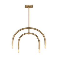 three light chandelier in an antique brass finish