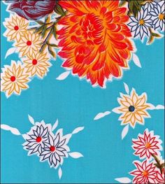 an image of flowers on a blue background