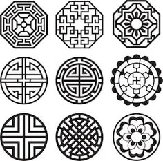 Tattoos Korean, Korean Symbols, Lézervágott Fa, Nagel Stamping, Korean Crafts, Chinese Pattern, Korean Design, Traditional Korean, Chinese Patterns