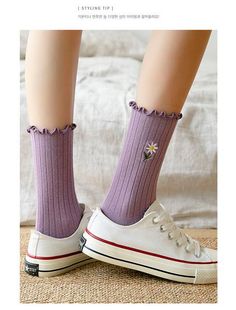 Cute Middle Tube Socks – Ibentoy Comfortable Cotton Socks For Spring, Comfortable Purple Cotton Socks, Cotton Mid-calf Socks For Spring, Mid-calf Cotton Socks For Spring, Spring Cotton Mid-calf Socks, Trendy Purple Cotton Socks, Comfortable Casual Socks For Spring, Comfortable Casual Spring Socks, Cute Cotton Socks For Spring