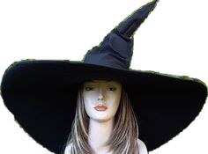 Black Witch Hat, Halloween Hat, Wizard Hat, Witch Diy, Black Witch, Halloween Hats, Big Hat, The Good Witch, Halloween Carnival