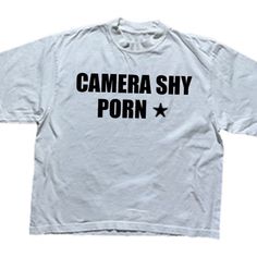 Camera Shy Star T-Shirt Fast Shipping $25 Lowest I Can Do Custom Deadstock Hit Me With Questions Graphic Tee With Star Logo For Summer, Oversized Star Print T-shirt For Streetwear, Trendy Star Print Streetwear T-shirt, Trendy Oversized T-shirt With Star Print, Casual Tops With Star Logo And Relaxed Fit, Relaxed Fit Short Sleeve Tops With Star Logo, Casual T-shirt With Star Logo For Streetwear, Oversized Cotton T-shirt With Star Print, Relaxed Fit Star Print Top For Streetwear