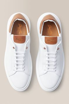 Good Man Brand Legend London White Dark Vachetta Italian Nappa Leather Edge Italy Sneakers Men's 10 US. New with box. $228 currently in stores! Handcrafted in Italy with Premium Nappa Leather. Stunningly beautiful shoe with incredible buttery soft leathers. Made with the finest materials available! Lightweight, durable EVA sole, and fully lined with soft, breathable calf leather Debossed foil logo Waxed cotton laces Buy with Confidence! _____________________________ Buy from UraShoeIn29! _____________________________  30% - 80% off Retail!  - Every Item Is Guaranteed Authentic  - 10,000s of Happy Customers  - 11+ Years of Experience Authenticating & Selling Designer and Name Brand Items on eBay! - 20 years of experience in the shoe industry! - Purchased From An Authorized Retail Store or L White Sneakers Men, Mens Shoes Casual Sneakers, Men Fashion Casual Outfits, Eva Sole, Sneakers Men Fashion, Waxed Cotton, Nappa Leather, White Sneakers