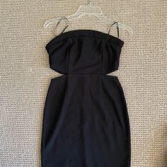 Can Be Dressed To Be Cute And Can Be Dressed To Be Very Sexy! Cut-Out, Strapless, Mini Black Dress Nwot! Never Been Worn! Backless Cutout Mini Dress For Going Out, Backless Lined Mini Dress For Night Out, Strapless Cutout Dress For Night Out, Backless Strapless Dress For Going Out, Cutout Backless Mini Dress For Night Out, Spaghetti Strap Mini Dress With Cutout For Date Night, Going Out Backless Mini Dress With Cutout, Strapless Lined Bodycon Dress For Night Out, Black Dresses With Boning For Night Out