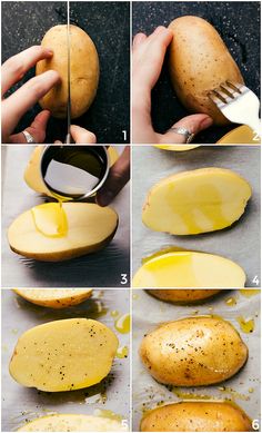 step by step instructions on how to make baked potatoes