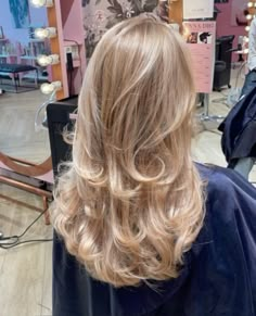 layers Long Face Framing Layers Blowout, Princess Layers Hair, Light Layers On Medium Hair, Hair Layering Ideas, Hair Inspo 90s Layers, Round Layers On Straight Hair, Thick Hair With Layers Medium Length, Blonde Layered Hair Medium Wavy, Blonde Blowout Layers