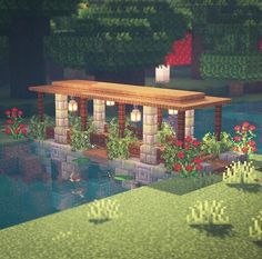 Cute Village Minecraft Ideas, Minecraft Building Ideas Bridges, Cute Mc Bridge, Easy Minecraft Bridge Ideas, Bridges In Minecraft Ideas, Cool Minecraft Bridge Ideas, Minecraft Survival Bridge, Minecraft Village Planning, Minecraft Diagnol Bridge