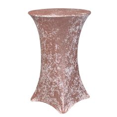 Velvet Spandex 30 Inch Highboy Cocktail Round Table Cover Blush - Bridal Tablecloth Highboy Table, Bistro Tables, Top Cocktails, Wedding Tablecloths, Spandex Chair Covers, Table Overlays, Round Table Cover, Round Table Covers, Tablecloth Sizes