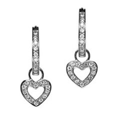 These sweet heart charms are the perfect gift for someone special, or even as a well-deserved treat for yourself. They are absolutely stunning in 18K white gold. Pair them with one of our many diamond hoops to complete the look. Oliver Smith, Heart Earring, Heart Hoop Earrings, Earring Charms, Sweet Heart, Diamond Hoop Earrings, Stunning Earrings, Diamond Heart, Heart Earrings