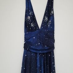 This Intricate Marilyn Monroe Style Dress Was Bought At A Charity Auction And Has Never Been Worn. It's Made In Italy And Has Intricate Rhinestone Work Depicting Stars And Galaxies. The Fabric Is Stretchy. It Could Fit Someone Who Is A Size 8 Or 10. It's A Size 42 In Italy. Fitted Evening Dress With Star Print, Fitted Star Print Dress For Evening, Fitted Star Print Dresses For Evening, Star Print Evening Dresses For Party Season, Elegant Star Print Evening Dress, Elegant Star Print Party Dresses, Elegant Evening Dress With Star Print, Star Print Dress For Party Season, Sleeveless Star Print Party Dress