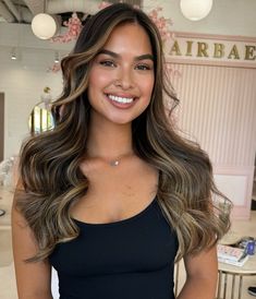 Vanessa Lachey Hair, Brunette Balayage Hair, Balayage Brunette, Curly Hair Care, Hair Color Balayage, Hair Color And Cut