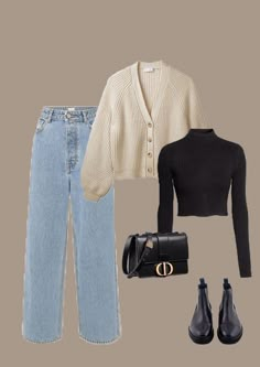 Surfergirl Style, Mode Zara, Winter Fashion Outfits Casual, Everyday Fashion Outfits, Casual Day Outfits, Outfit Jeans, Outfit Trends, Easy Trendy Outfits