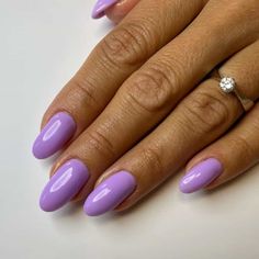 Lavender Nail Color, Lavender Nail Design, Purple Nail Colors, Nails Lavender, Nail Dipping Powder Colors, Lavender Nail Polish, Orchid Nails, Violet Nails, Silver Nail Designs