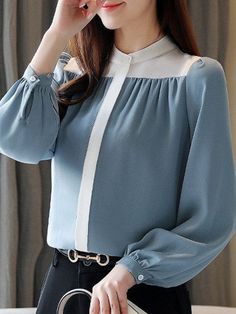 Ruffled Tops, Fashion Top Outfits, Mode Abaya, Shirts Design, Tops Online