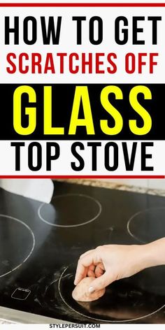 How to Remove Scratches From Glass Top Stove Cleaner For Glass Top Stove, Diy Glass Top Stove Cleaner, How To Clean An Electric Stove Top, Clean Glasstop Stove, Glass Stove Top Cleaner, Clean Glass Cooktop