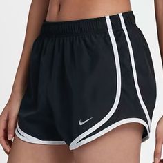 Color Black/Black/White/Wolf Gray Dri-Fit Curved Hem 3 Inch Inseam Side Mesh Panels Brief Lined Nike Tempo Running Shorts, Blue Nike Pros, White Athletic Shorts, Black Nike Pros, Nike Tempo Shorts, Board Shorts Women, Nike Tempo, Nike Athletic Shorts, Drawstring Waist Shorts