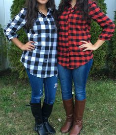 Fall Flannel Outfits Casual, Buffalo Plaid Outfit, Flannel Shirt Outfit, Snow Outfits, Smart Outfits, Favorite Leggings, Fall Flannel, Ladies Shirts, Womens Flannel Shirt