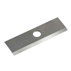 a metal blade on a white background