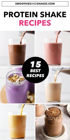 These quick and easy protein shakes will help you get a lot of protein at once. Enjoy a protein shake after working out or when you need a filling snack. #proteinshakes #proteinsmoothies #proteindrinks #healthyrecipes #smoothies #shakerecipes #healthyshakes Easy Protein Shake Recipes, Simple Protein Shake Recipes, Best Protein Shake, Easy Protein Shakes, Shake Recipes Healthy, Protein Drink Recipes, Yummy Protein Shakes, Best Protein Shakes, Protein Powder Shakes