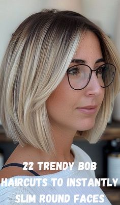 Looking for a chic and flattering way to enhance your round face? Discover 22 stylish bob haircuts specifically designed to add structure and definition, making your face appear slimmer and more elongated. From classic bobs with sharp angles to modern layered looks, these haircuts will not only refresh your style but also accentuate your best features. Whether you prefer a sleek, polished look or something more textured and tousled Long Bob Hairstyles For Thinning Hair, Slight Angled Bob Haircuts, A Line Bob Medium Round Faces, Bob Haircuts Fine Straight Hair, Angle Lob Haircut, Fresh Bob Haircut, Lob Haircut With Face Framing, Medium Aline Haircut, Lobs For Thinning Hair