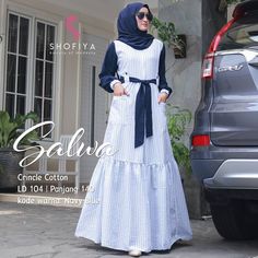 Simple Long Dress, Hijabi Style, Muslimah Fashion Outfits, Hijab Styles, Islamic Fashion