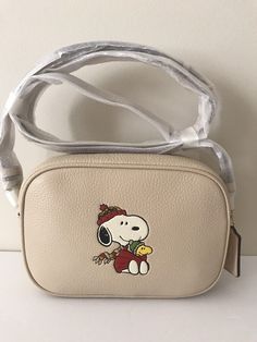 Coach Beige Rectangular Bag, Coach Cream Pouch Shoulder Bag, Coach Cream Bags With Removable Pouch, Coach Bags With Removable Pouch In Cream, Coach Cream Crossbody Bag, Coach Cream Rectangular Satchel, Coach Cream Shoulder Bag For Daily Use, Coach Rectangular Cream Satchel, Rectangular Cream Coach Satchel