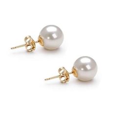 Add a touch of timeless elegance to your jewelry collection with these stunning 10mm Freshwater Pearl stud earrings, crafted in your choice of 14k yellow gold or 14k white gold. Each pair features lustrous, genuine Freshwater Pearls carefully selected for their radiant luster and smooth surfaces. Materials: Pearl Type: Genuine Freshwater Pearl Pearl Size: 10mm Metal Options: 14k Yellow Gold or 14k White Gold Features: * Classic Design: These stud earrings showcase a classic and versatile design, Classic Yellow Gold Bridal Earrings As A Gift, Minimalist Formal Bridal Earrings In Pearl White, Classic Pearl White Hypoallergenic Earrings, Minimalist White Earrings With Prong Setting, Classic Hypoallergenic Bridal Earrings For Anniversary, Classic Hypoallergenic Pearl White Earrings, Classic Hypoallergenic Bridal Earrings For Formal Occasions, Classic White 14k Gold Earrings, Classic Bridal Earrings In 14k White Gold