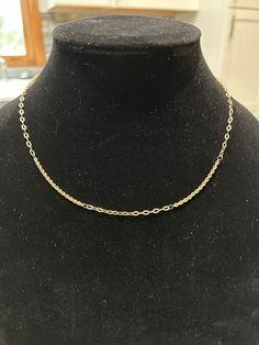 14 karat Italian gold 18 inch, 2 inch extender 2.5 mm rope and diamond cut Rollo chain necklace with spring ring clasp weighs approximately 1.91g It's not plated not filled not over solid gold. Stamped we're authenticity Dainty Yellow Gold Chain Necklace With Lobster Clasp, Classic Rope Chain Necklace With Lobster Clasp As Gift, 14k Gold Figaro Rope Chain Necklace As Gift, Adjustable 14k Yellow Gold Rope Chain Necklace, Yellow Gold Figaro Chain Rope Necklace Gift, Dainty Rope Chain Necklace With Adjustable Chain, Dainty Adjustable Rope Chain Necklace Gift, Gold Rope Chain Necklace With Lobster Clasp As Gift, Charleston Wv