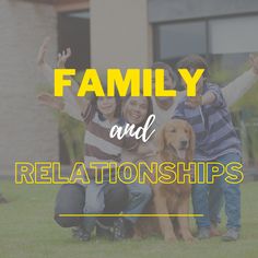 Happy family with their dog. Quotes Ideas, Meaningful Connections, Tips And Advice, Feel Special, Pinterest Board, Inspiring Quotes