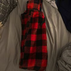 Fluffy Pants, Xsmall Black Checkered Pants, Fluffy Pants, Checkered Pants, Black Checkered, Pajama Bottoms, Kids Pajamas, Pants Color, Red And Black, Black Red