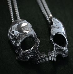 Skull Shards Pendants (set) – BookofAlchemy Bon Ami, Goth Stuff, Edgy Jewelry, A Good Friend, Premium Packaging, Dope Jewelry, Skull Jewelry, Funky Jewelry, Wooden Case