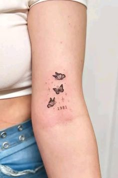 Small Tattoos With Meaning Bible, Rita Ora Tattoo, Mariposas Tattoo, Small Tattoos With Meaning Quotes, Small Tattoos With Meaning, Writing Tattoos, Zodiac Tattoos, Tatuaje A Color, Dad Tattoos