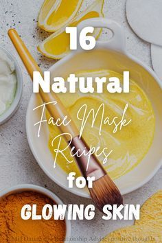 Natural Face Mask Recipes, Recipes For Glowing Skin, Face Masks For Glowing Skin, Masks For Glowing Skin, Natural Face Masks, Kitchen Natural, Glowing Radiant Skin, Glowing Skin Mask