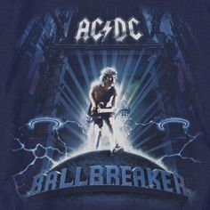 an advertisement for ac / dc's all - breaked album