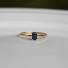 Minimalist Sapphire Oval Birthstone Ring, Minimalist Oval Sapphire Birthstone Ring, Minimalist Sapphire Birthstone Ring As Gift, Dainty Sapphire Birthstone Ring, Minimalist Sapphire Ring Gift, Sapphire Birthstone Ring Emerald Cut Gift, Emerald Cut Sapphire Birthstone Ring Gift, Classic Sapphire Birthstone Ring Gift, Minimalist Blue Sapphire Ring In 14k Gold