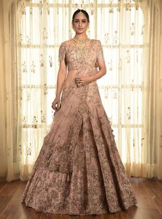 Pink Raw Silk Lehenga, Dolly J, Chikankari Lehenga, Raw Silk Blouse, Gold Lehenga, Raw Silk Lehenga, Overall Outfit, Lehenga Blouse, Silk Lehenga