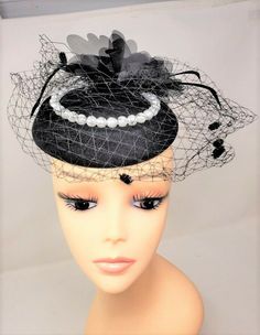 USA SELLER !!!!!!                                  A Fashion Headband Hat For Casual Use and Special Occasion    �                                                                                                    Size: One Size Fits All                                                                                                                                                                                                                                                            High Quality Church Hair, Church Hairstyles, Pearl Headband Wedding, Headband Hat, Headband Wedding, Derby Party, Pearl Headband, Headband Styles, Online Payment