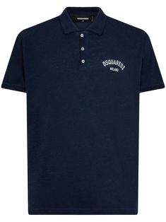 navy blue cotton blend lightweight jersey mélange effect logo print at the chest polo collar short front button fastening short sleeves Cotton Viscose, Polo Collar, Logo Print, Printed Cotton, Polo Shirt, Cotton Blend, Navy Blue, Short Sleeves, Mens Shirts