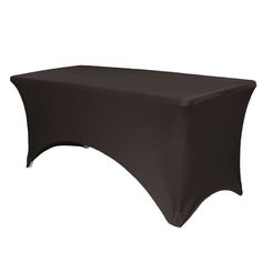 a black table cloth on top of a white background with an image of the back of it