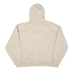 Item is in good used condition. >Size: XL >Armpit To Armpit: 27" >Armpit To Cuff: 18" >Collar To Hem: 25" Cream Cotton Sweatshirt With Adjustable Hood, Cream Cotton Hoodie, Cream Cotton Long Sleeve Hoodie, Cream Hoodie With Double-lined Hood For Streetwear, Cream Sweatshirt With Double-lined Hood For Streetwear, Streetwear Cream Hoodie With Adjustable Hood, Cream Sweatshirt With Drawstring Hood For Streetwear, Cream Hoodie With Adjustable Hood For Streetwear, Oversized Beige Hoodie With Adjustable Hood