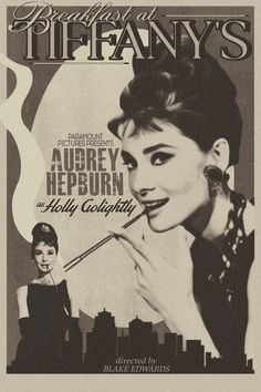 1950s Film Posters, Audrey Hepburn Vintage Poster, 1950 Movie Posters, Breakfast At Tiffany's Movie Poster, Audrey Hepburn Aesthetic Poster, 60s Film Posters, Old Movie Posters Classic Hollywood, Film Noir Posters Vintage Movies, Breakfast At Tiffany's Audrey Hepburn