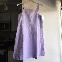 Girls Sz 16 Brooks Brothers Lilac Dress. Very Fine, Crisp Material Spring Purple Midi Cotton Dress, Spring Purple Cotton Midi Dress, Purple Cotton Midi Dress For Spring, Summer Purple Cotton Midi Dress, Casual Lavender Cotton Mini Dress, Lavender Cotton Mini Dress For Summer, Lavender Cotton Mini Dress For Spring, Lavender Cotton Daywear Dress, Lilac Gingham