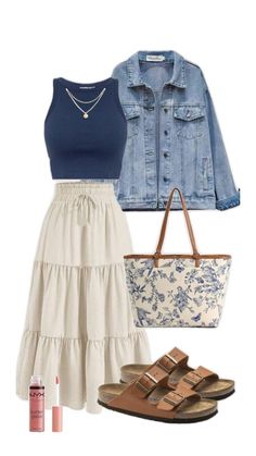 Hope Floats Outfits, Modest Feminine Summer Outfits, Scotland Outfits Summer, Spain Outfit Ideas Spring, Celana Jins Wanita, Sagittarius Style, Teacher Fits, Spain Summer