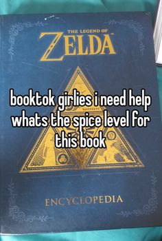 the legend of zelda book is on display