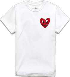 Keith Haring Heart, My Mobile Number, Heart T Shirt, Keith Haring, Daily Look, Personal Marketing, Pacsun, Graphic Tees, Short Sleeves