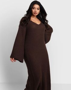 This oversized knit dress is comfortable and stylish. It’s versatile and can be styled with a belt for a different look. It has nice stretch with loose fit oversized sleeves. A great addition to your dress collection. Fabric 95% Cotton 5% Elastane Heavy Weight Oversized Knit Dress, Resort Swimwear, Maxi Bodycon Dress, Sweater Dress Outfit, Chic Sweater, Oversize Sleeves, Winter Closet, Dress Aesthetic, Sweater Dresses