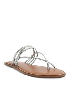 Schutz Women's Mirielle Slip On Crisscross Slide Sandals Silver Strappy Sandals For Spring, Spring Silver Strappy Sandals, Summer Sandals With Crisscross Strappy Design, Spring Leather Sandals With Crisscross Straps, Leather Sandals With Crisscross Straps For Summer, Slide Sandals, Criss Cross, Shoes Sandals, Pick Up