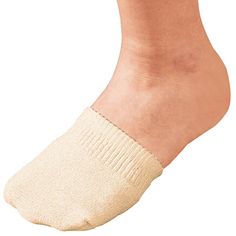 These cozy toe half socks keep your toes dry and comfortable while leaving your heels free. Gentle, non-binding elastic hugs the forefoot, preventing them from slipping off during wear. Pair them with slingback or backless shoes for discreet comfort all day or all night, or slip them on at home to keep toes warm without enclosing feet. Value-priced pack includes 2 pairs of half toe socks in natural color. One size fits most (women’s sizes 5–10 1/2). Women's socks made with 75% cotton/25% nylon. Lightweight Comfortable No-show Socks, Beige Non-slip Socks, Comfortable Lightweight No-show Socks, Comfortable Soft No-show Socks, Comfortable Slip-resistant Socks, Comfortable Soft Beige Socks, Soft Comfortable Beige Socks, Comfortable Socks With Arch Support, Slip-resistant Lightweight Comfortable Socks